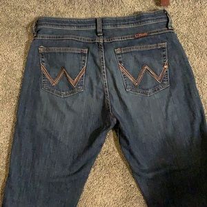 Wrangler Q Baby style jeans Dark Blue size 9/10 32 long